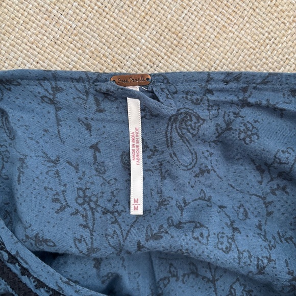 Free People Twilight Folk Jacket Tie Front Topper - Size Medium - Picture 2 of 9